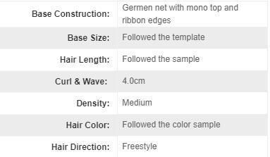 Real Hair Lace Hair System for Women