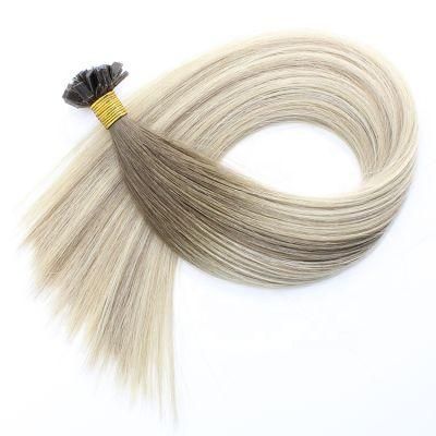 1g/S 16&quot;18&quot; 20&quot; 24&quot; Real Remy Pre Bonded Human Hair Extension Keratin I Tip Straight Human Hair on Capsule 50g/PAC