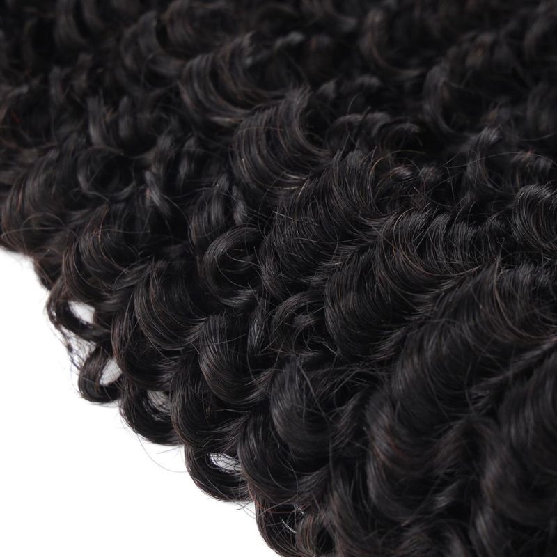 Kinky Curly Weave Human Hair Bundles Peruvian Curly Hair Extension