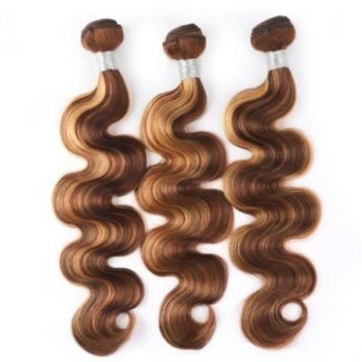 Brazilian Ombre Body Wave Human Hair Bundles Ombre Brown Body Wave Bundles Virgin Hair Weave