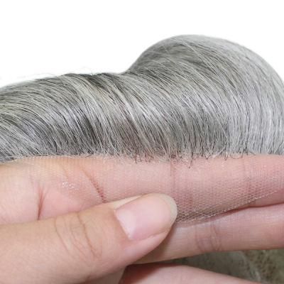 Mono Base Lace Front Durable and Natural Human Hair Replacement Men