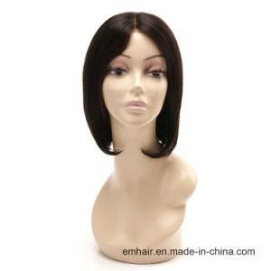 High Quality Natural Color Short Bob 130% Density Human Full Lace Straight Hair Wig