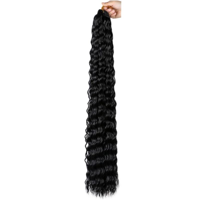 32" Synthetic Deep Wave Bulk Hair Braids Wholesale Dreadlocks Hair Extension