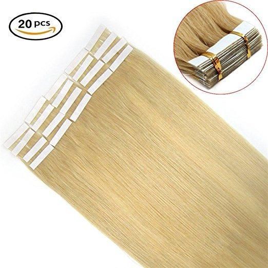 Tape in Human Hair Extensions 20PCS for Women Beautry Tape in Hair Extension (AV-TP16-24)