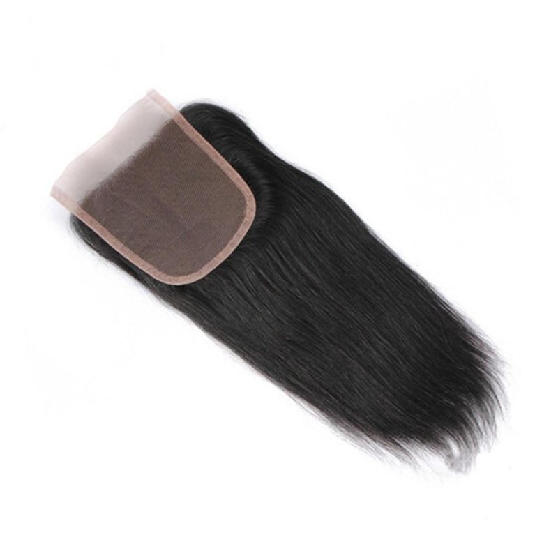 Wholesale Remy Human Hair Swiss Lace Brazilian Straight Closures