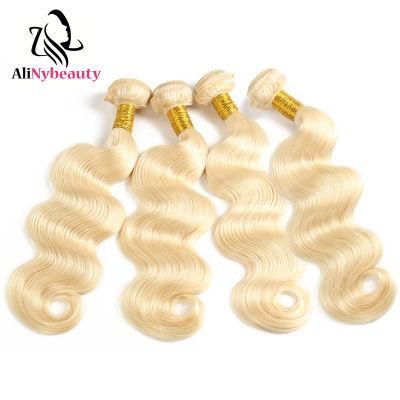 Alinybeauty Color 613 Body Wave Peruvian Human Hair Weave