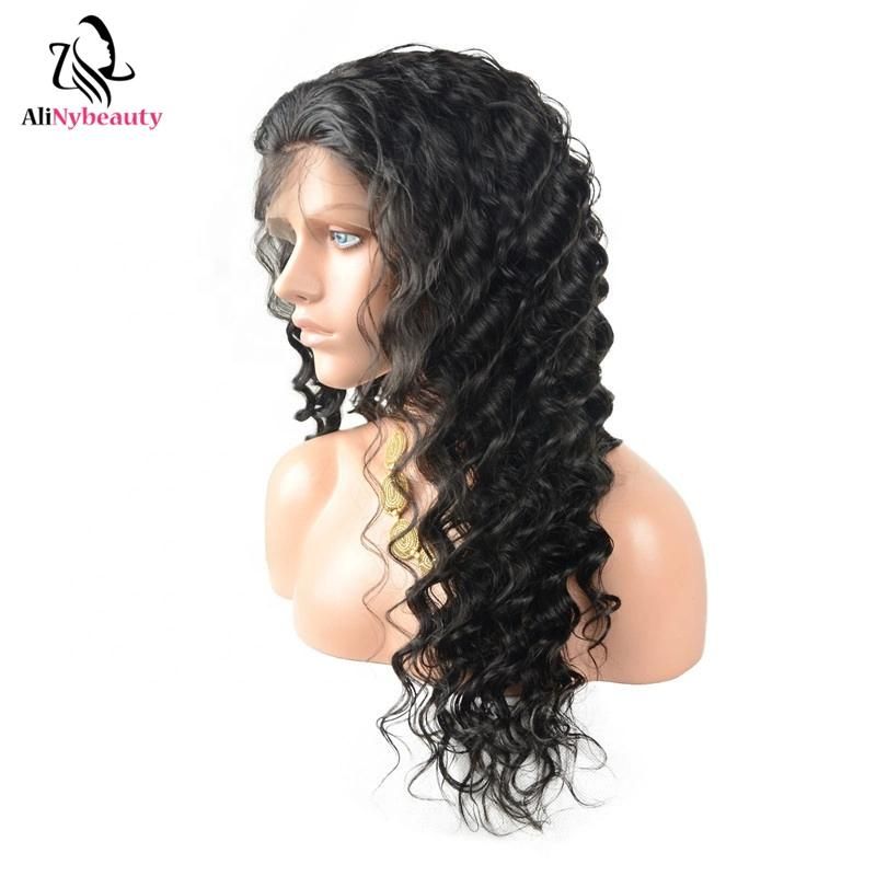 Wholesale Virgin Brazilian Natural Straight Mink Wig Human Hair Front Lace Wigs