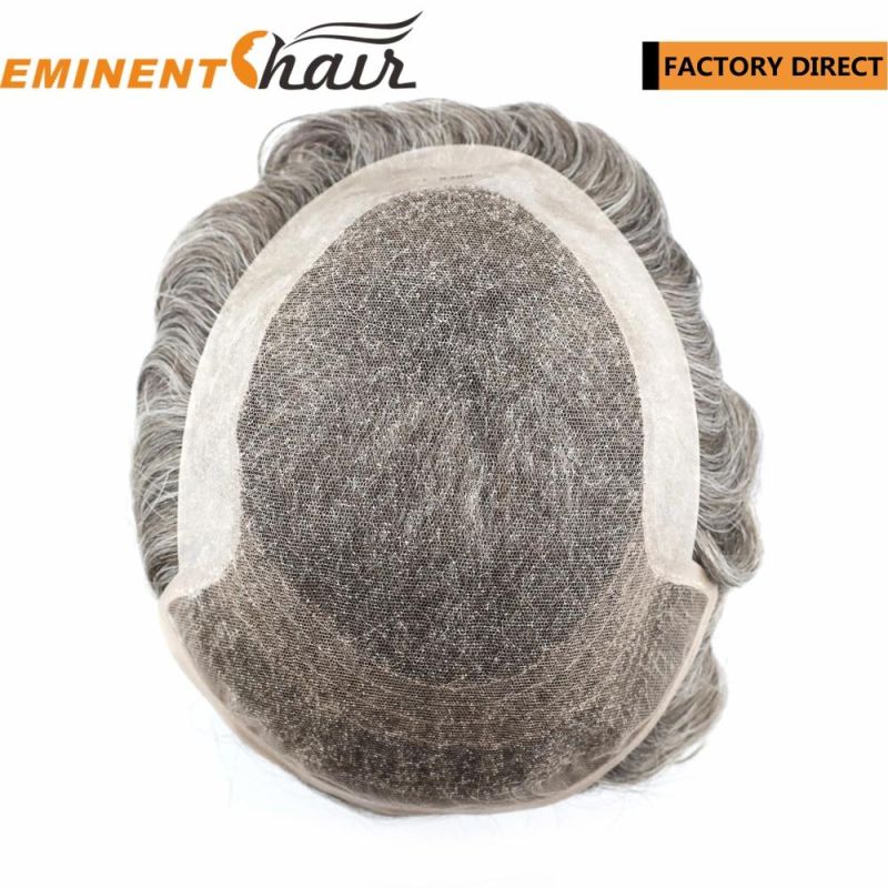 Hair Factory Men′s Human Hair Lace Front Hairpiece