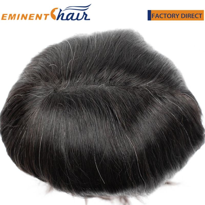 Custom Made Men′s Lace Hair Prosthesis Toupee