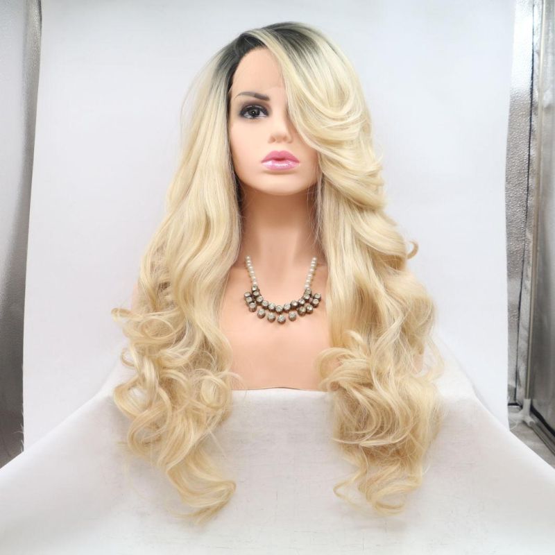 Fast Delivery Synthetic Lace Front Wig Heat Resistant Swiss Lace