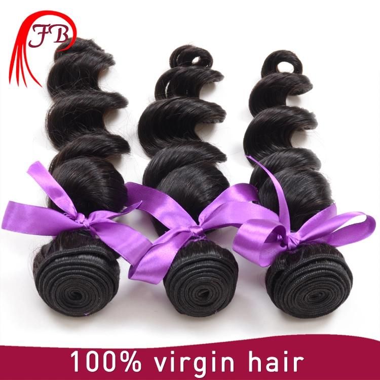 100% Virgin Remy Brazilian Loose Wave Human Hair Extensions