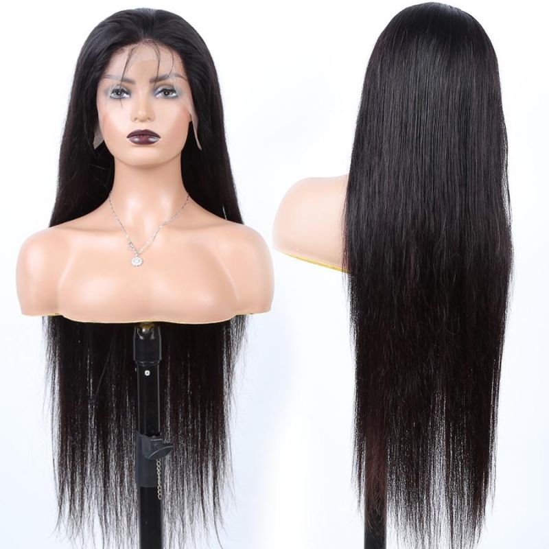 Wholesale HD Transparent 13X4 Lace Front Human Hair Wigs Cheap Brazilian Straight Human Hair Wigs Lace Closure Wigs