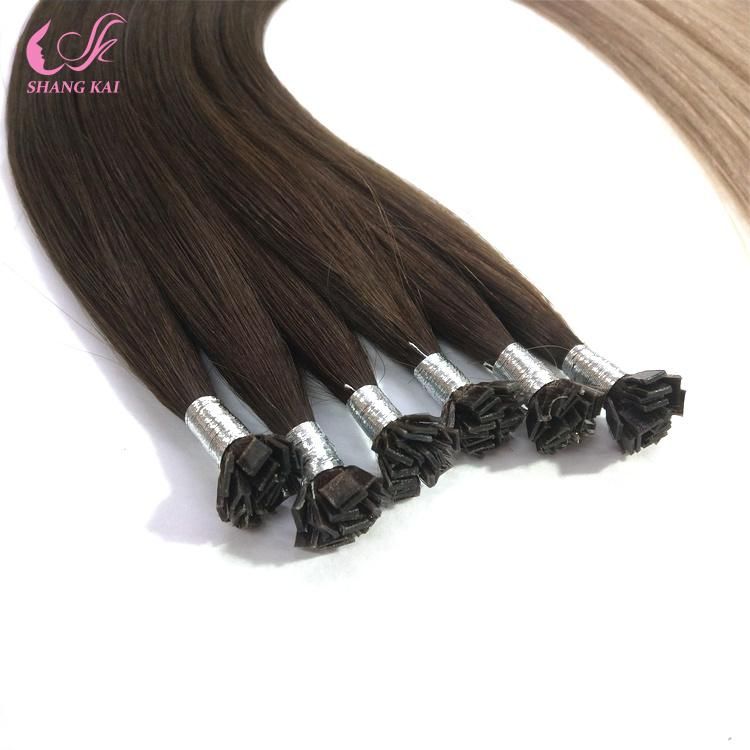 Good Quality Ombre Color Remy Cuticle Aligned Hair Flat Tip Hair Extension
