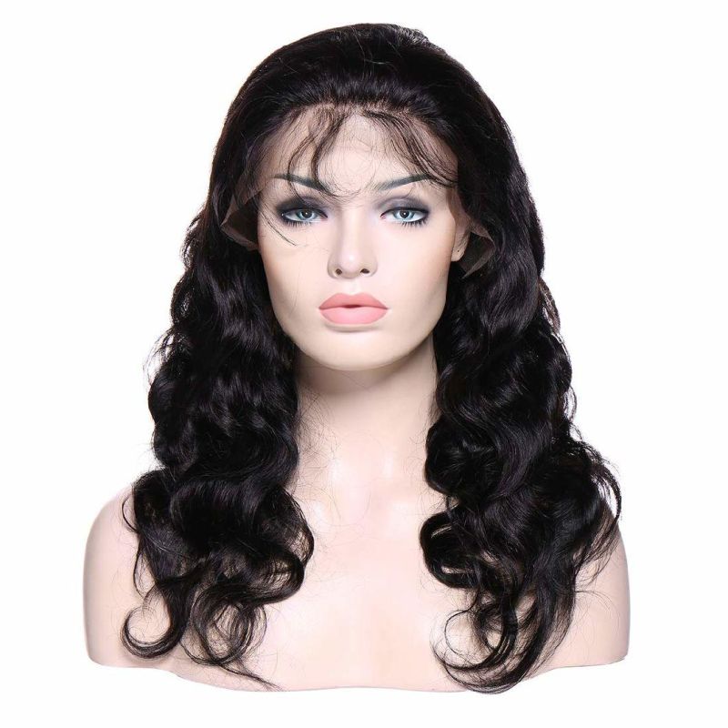 10A Grade Full Lace Human Hair Wig Body Wave 100% Brazilian Hair Free Part Anywhere Glueless Lace Wig with Baby Hair 20 Inches