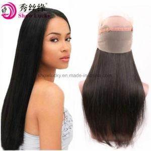 Factory Price Fast Delivery 100% Natural Black Mongolian Human Virgin Hair Lace Frontal 360 Closure