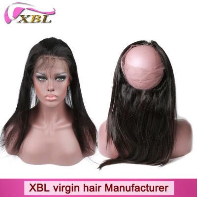 Virgin Human Hair 360 Lace Frontal Closure with Elastic Band