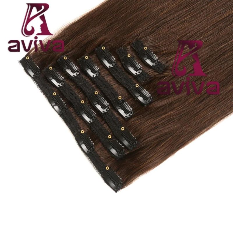 100% Human Hair Extension Clip in Human Hair