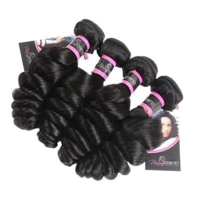 China Hair Wholesale Soft Natural Black Malaysian Virgin Human Hair Loose Wave Cuticle Hold Hair Weft
