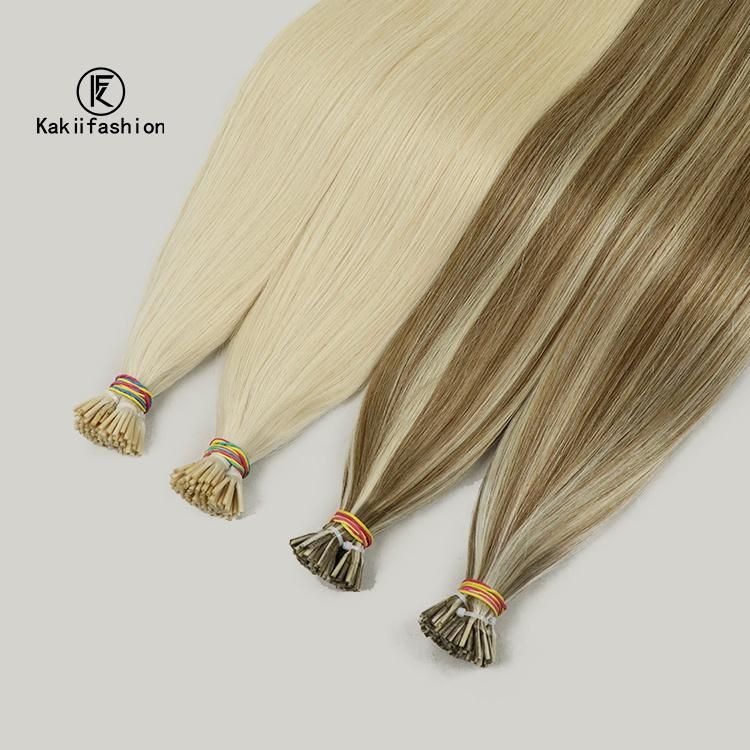 European Cuticle Aligned I Tip Straight Highlight I Tip Hair Extensions Human Hair