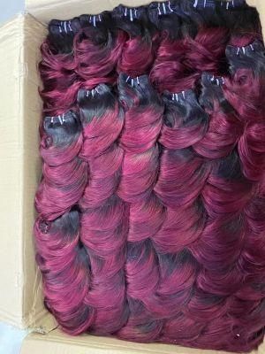 12A Grade Virgin Human Hair Bundle Red Color Hair Human Hair Extension