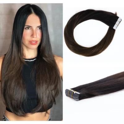 Wholesale Price Virgin Keratin Hair Tape in Human Hair Extensions Double Drawn Thickness for Thin Hair