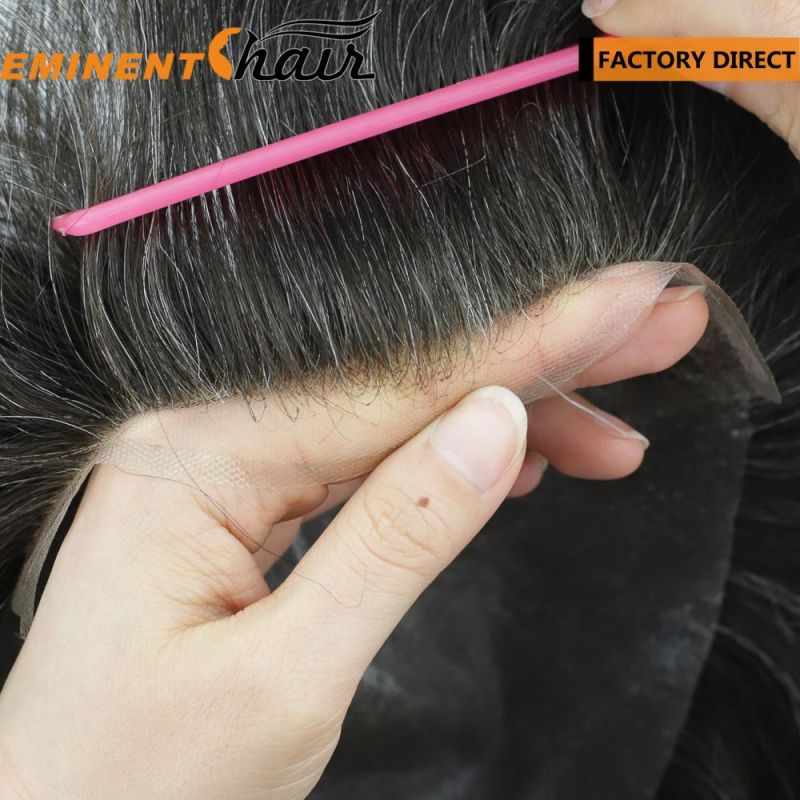 Factory Direct Human Hair Men′s Hair Replacement System