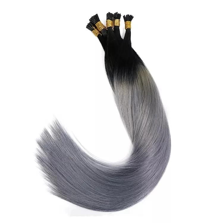 Wholesale Raw Russian Human Hair Body Wave Stick I Tip Hair Extension