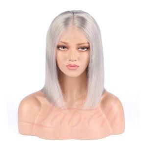 Popular Gray Color Full Lace Human Hair Wigs