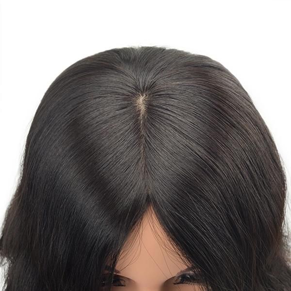 Short Layer Wavy European Hair Kosher Wig