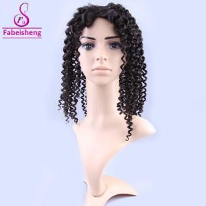 Fbs Natural Looking Kinky Curly Lace Wig Natural Black Cheap Women Hair Wig