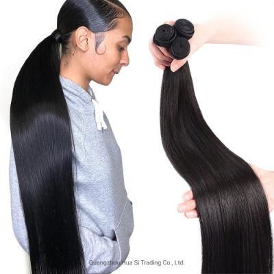 Natural Color Straight Brazilian Human Hair Weave Wholesale 10A Cuticle Aligned 1b Remy Human Hair Extension 3-4 Bundles Vendor