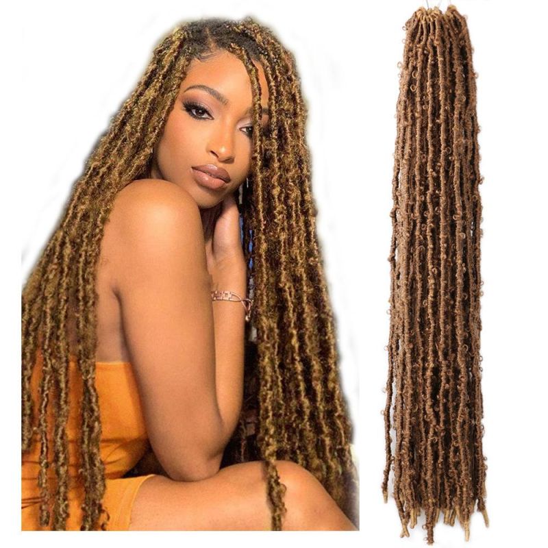 28" 10 Strands/Pack Synthetic Extension Butterfly Locs Crochet Hair Braiding for Black Women