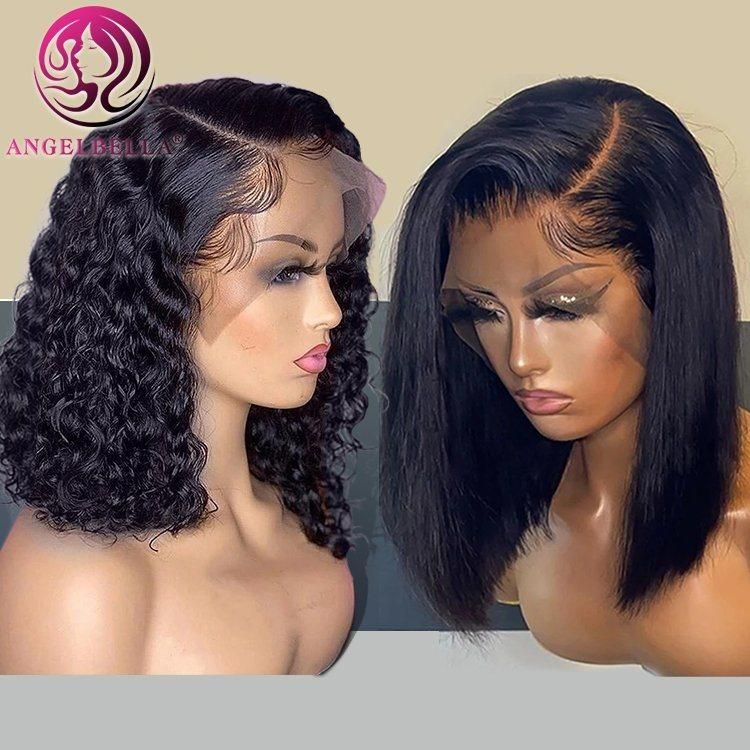 Wholesale Full Lace Wigs China 13X4 Lace Front Human Hair Wig Cheap Brazilian Hair Wigs Preplucked for Black Women Kinky Curly Lace Frontal Virgin Hair Wig