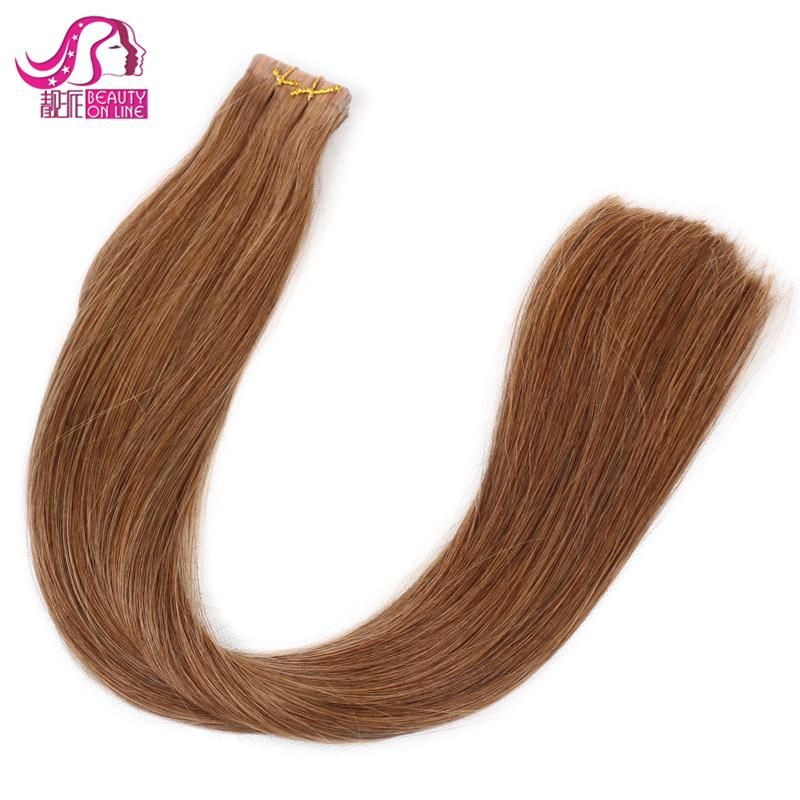 USA Hot Sale 7A Grade Silk Straight Natural Color Virgin Hair Tape Hair Extension