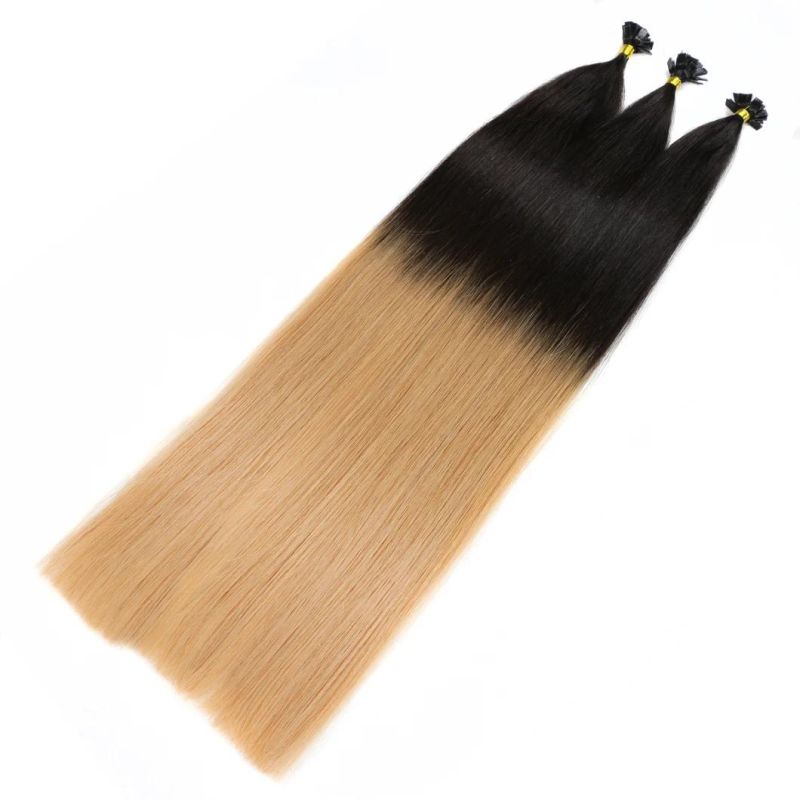 Pre-Bonded Keratin Flat Tip Hair Extensions/Fusion Hair Extensions/7A Grade Human Hair Extensions