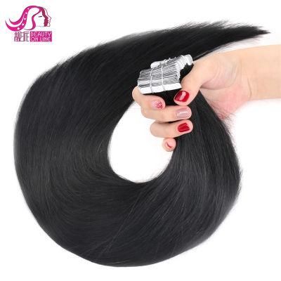 Wholesale 100% Natural Human Hair Double Sided Tape Hair Extension