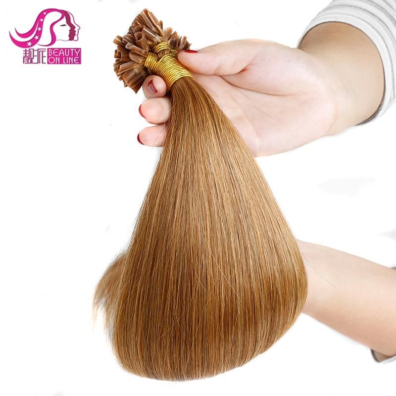 100% Human Hair Prebonded Hair, U Tip Hair