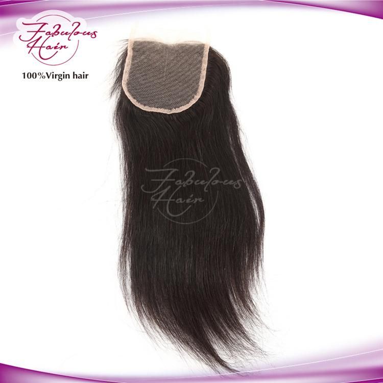 Wholesale Price 4*4 Lace Virgin Human Hair Straight Lace Closure