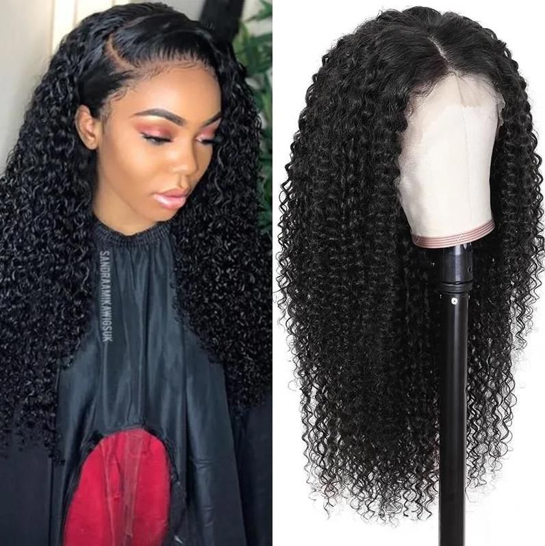 New Arrival Brazilian Jerry Curly Human Hair Lace Wig