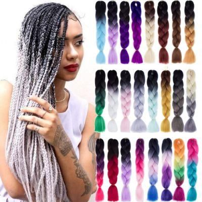 Kbeth Synthetic Braiding Hair 24&prime; &prime; 100g/Pack Jumbo Braiding Crochet Xpression Braiding Hair Ready to Ship