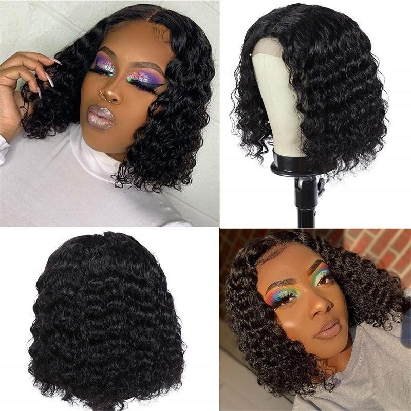 Kbeth Short Kinky Curly Bob Wig Straight Cheap 100% Virgin Remy Custom Brazilian 4*4 Lace Frontal Deep Loose Wave Wigs China Factory Wholesale