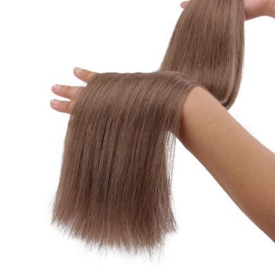 8 Tape in Human Hair Extensions Brazilian Remy Straight on Adhesive Invisible PU Weft Platinum Blonde Color 20PCS/Set