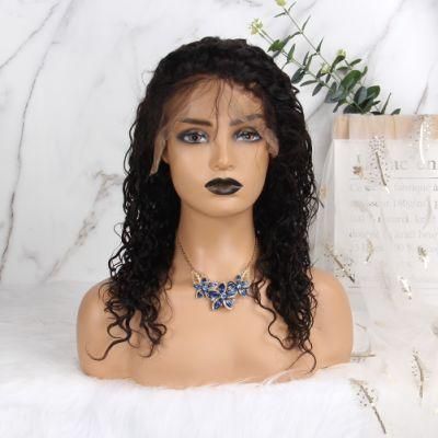Water Wave Headband Wig Human Hair Wigs for Black Women Brazilian Scarf Wig No Gel Glueless Remy Curly Human Hair Wigs