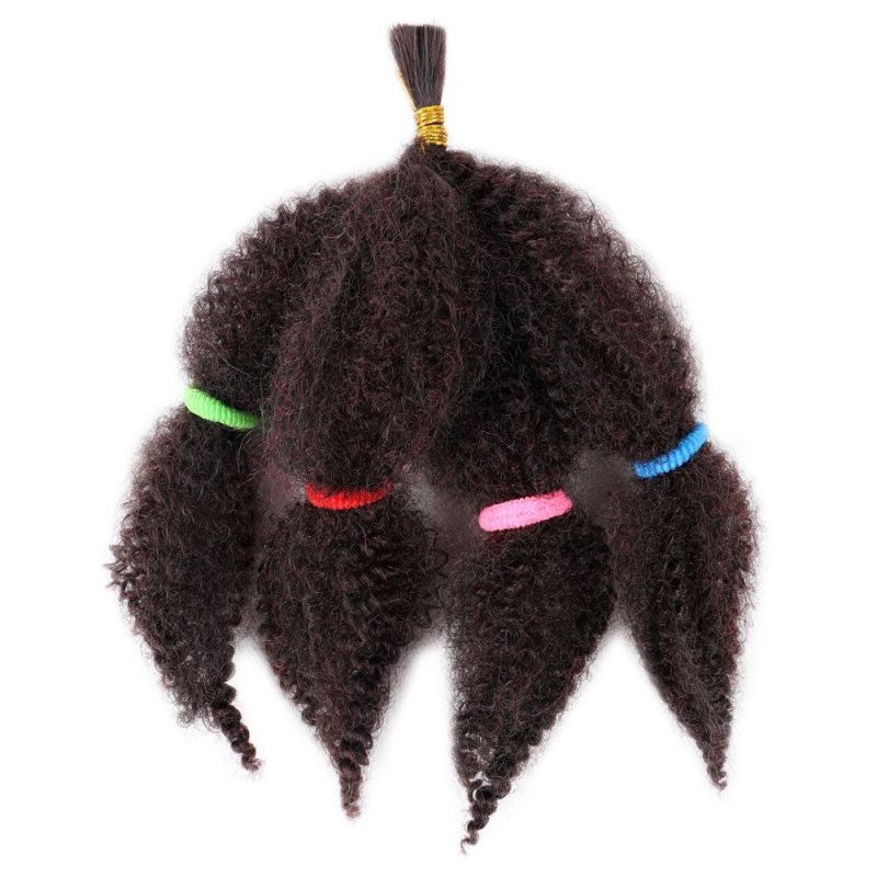 5PCS/Set Synthetic High Temperature Fiber Afro Marley Kinky Curly Crochet Braiding Hair Extension