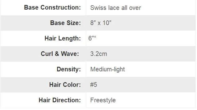 Natural Hair Line Full Swiss Lace - Men′s First Choice for Comfort - Toupee Wigs