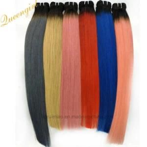 Cuticle Ombre Straight Hair Weave Remy Virgin Indian Brazilian Peruvian Malaysian Hair
