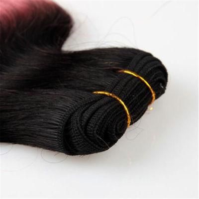 Colored Pink Hair Extensions, Weave Hair Diamond Panther Dye Brazilian Hair Weft