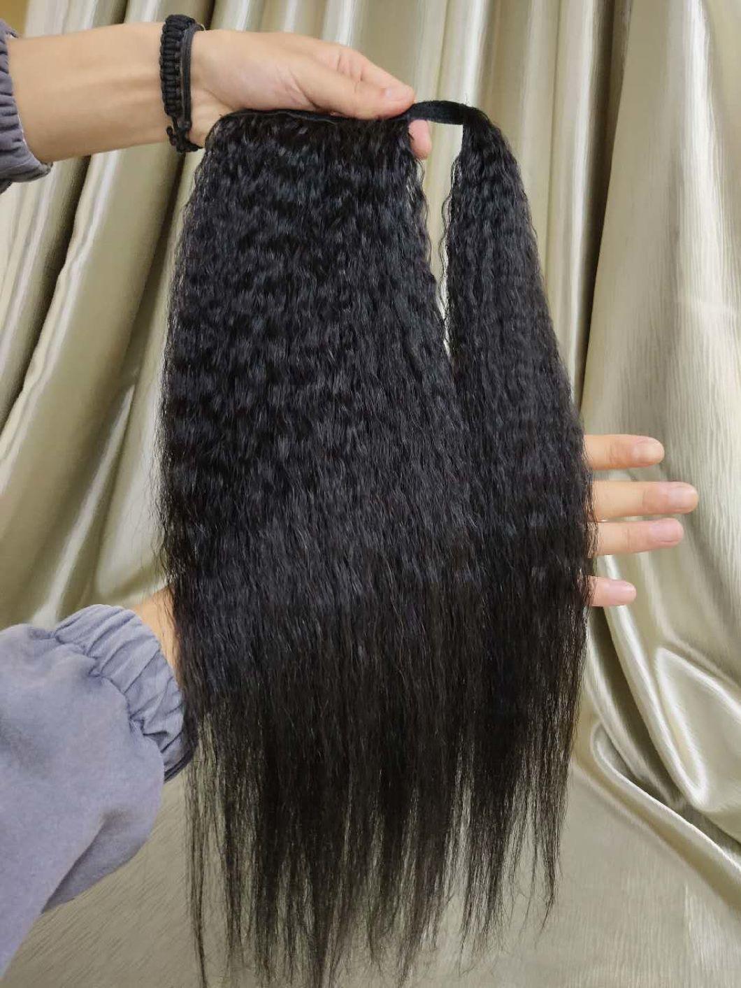 New Arrival Factory Price Kinky Straight Ponytail Extensions