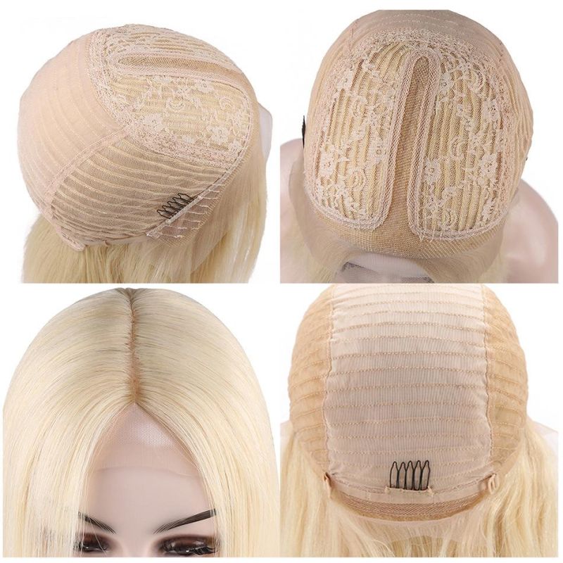 12 Inch Bob 613 Blonde Front Lace Human Hair Wig