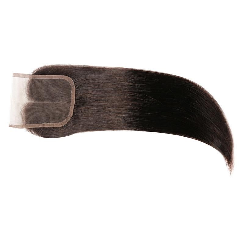 7A Human Hair with Closure Ms Lula Hair Weft with Closure Brazilian Virgin Hair Straight Lace Frontal Closure with Bundles